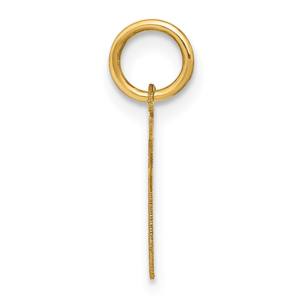 14K Gelbgold 14ky Buchstabe S Initiale Anhänger
