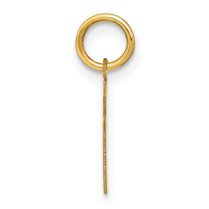 14K Gelbgold 14ky Buchstabe S Initiale Anhänger