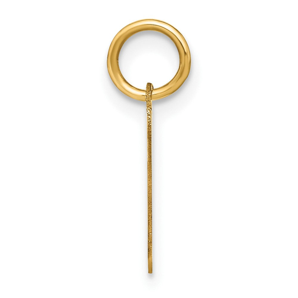 14K Gelbgold 14ky Buchstabe V Initiale Anhänger