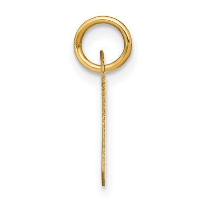 14K Gelbgold 14ky Buchstabe W Initiale Anhänger