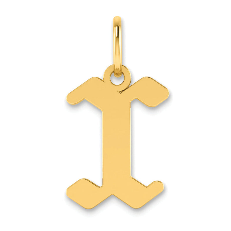 14K Gelbgold 14ky Buchstabe X Initiale Anhänger