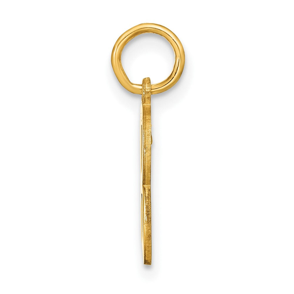 14K Gelbgold 14ky Buchstabe B Initiale Anhänger