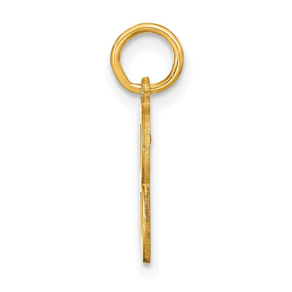 14K Gelbgold 14ky Buchstabe B Initiale Anhänger