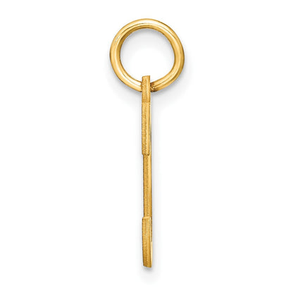 14K Gelbgold 14ky Buchstabe C Initiale Anhänger