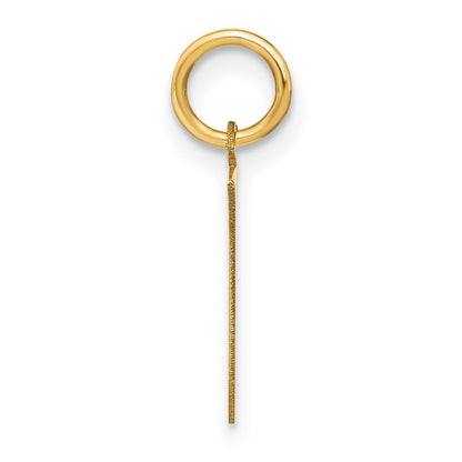 14K Gelbgold 14ky Buchstabe E Initiale Anhänger