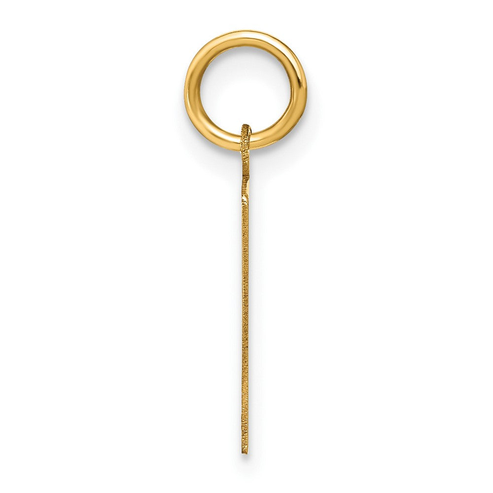 14K Gelbgold 14ky Buchstabe F Initiale Anhänger