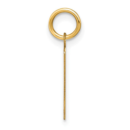 14K Gelbgold 14ky Buchstabe F Initiale Anhänger