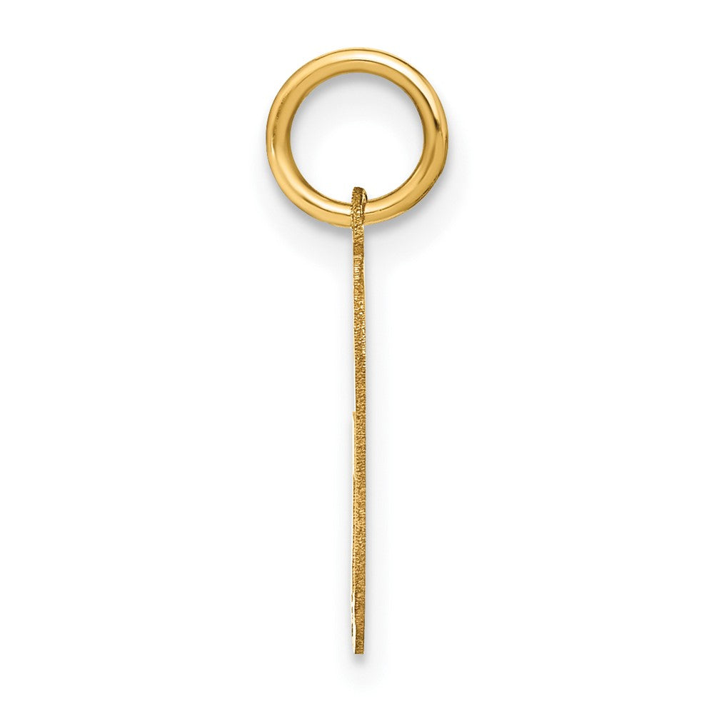 14K Gelbgold 14ky Buchstabe G Initiale Anhänger