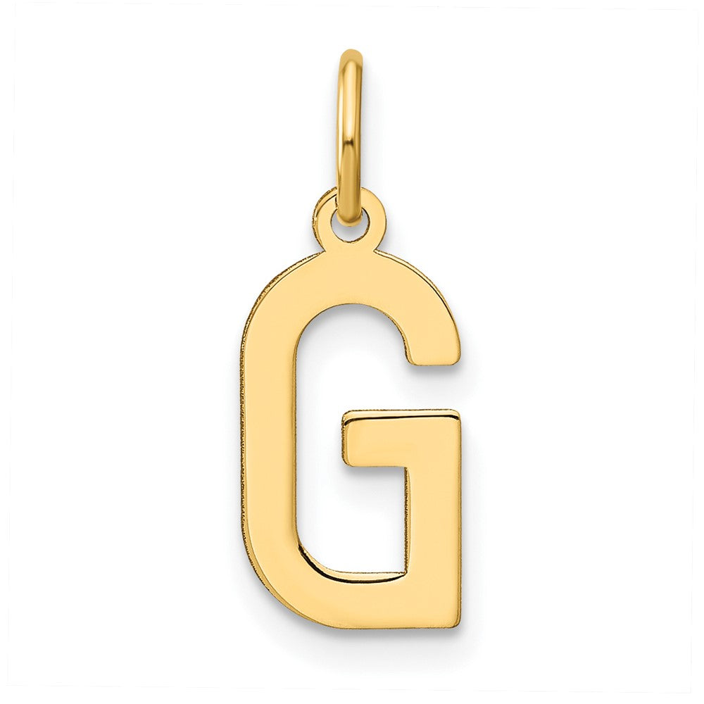 14K Gelbgold 14ky Buchstabe G Initiale Anhänger