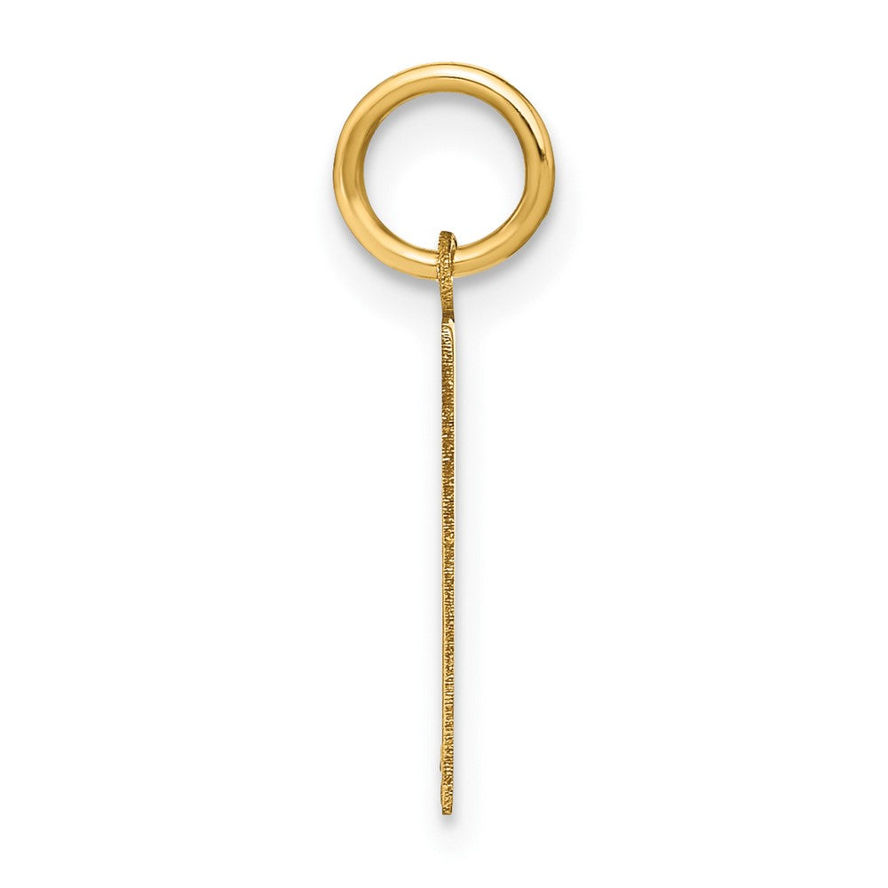 14K Gelbgold 14ky Buchstabe H Initiale Anhänger