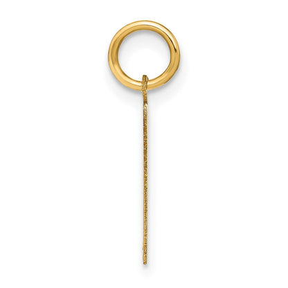 14K Gelbgold 14ky Buchstabe H Initiale Anhänger