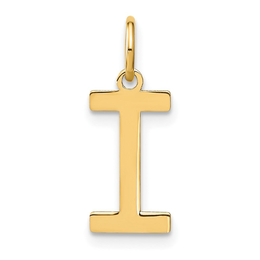 14K Gelbgold 14ky Buchstabe I Initiale Anhänger