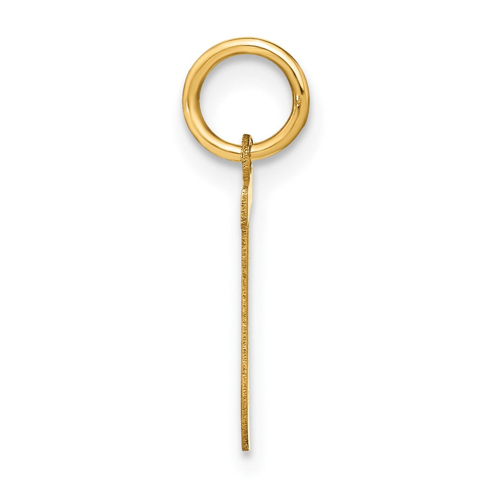 14K Gelbgold 14ky Buchstabe J Initiale Anhänger