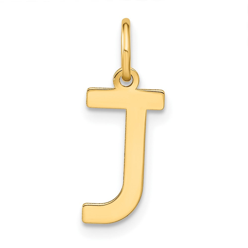 14K Gelbgold 14ky Buchstabe J Initiale Anhänger