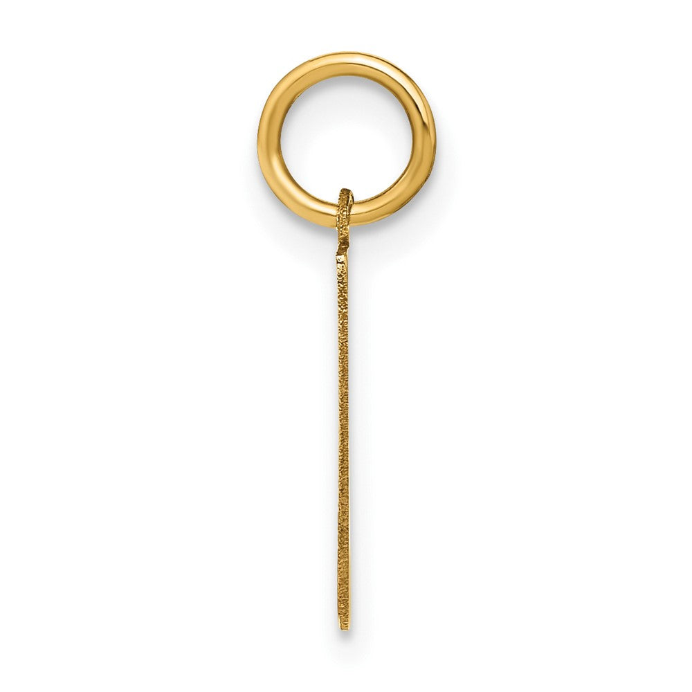 14K Gelbgold 14ky Buchstabe L Initiale Anhänger