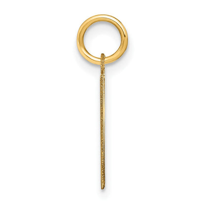 14K Gelbgold 14ky Buchstabe M Initiale Anhänger