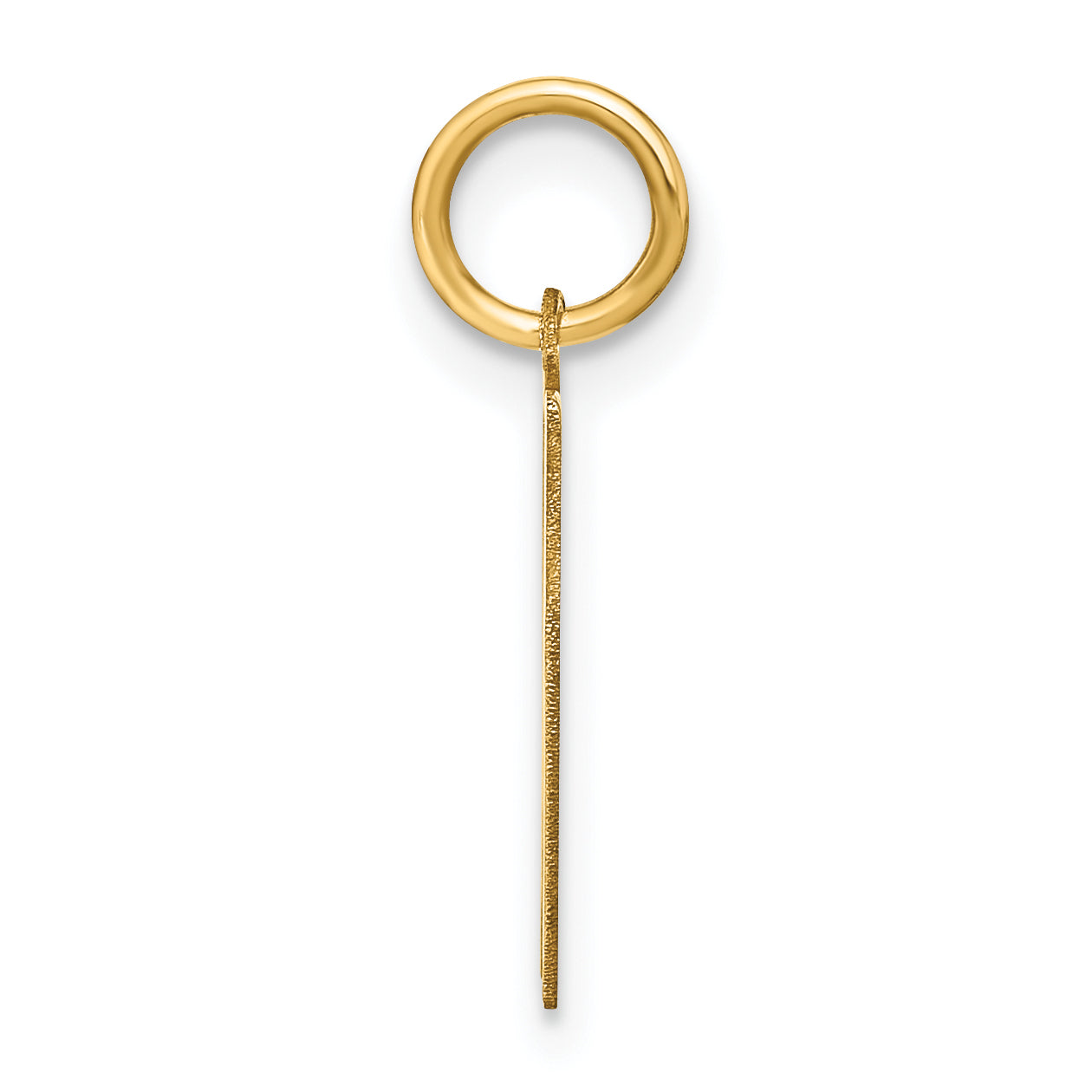 14K Gelbgold 14ky Buchstabe N Initiale Anhänger
