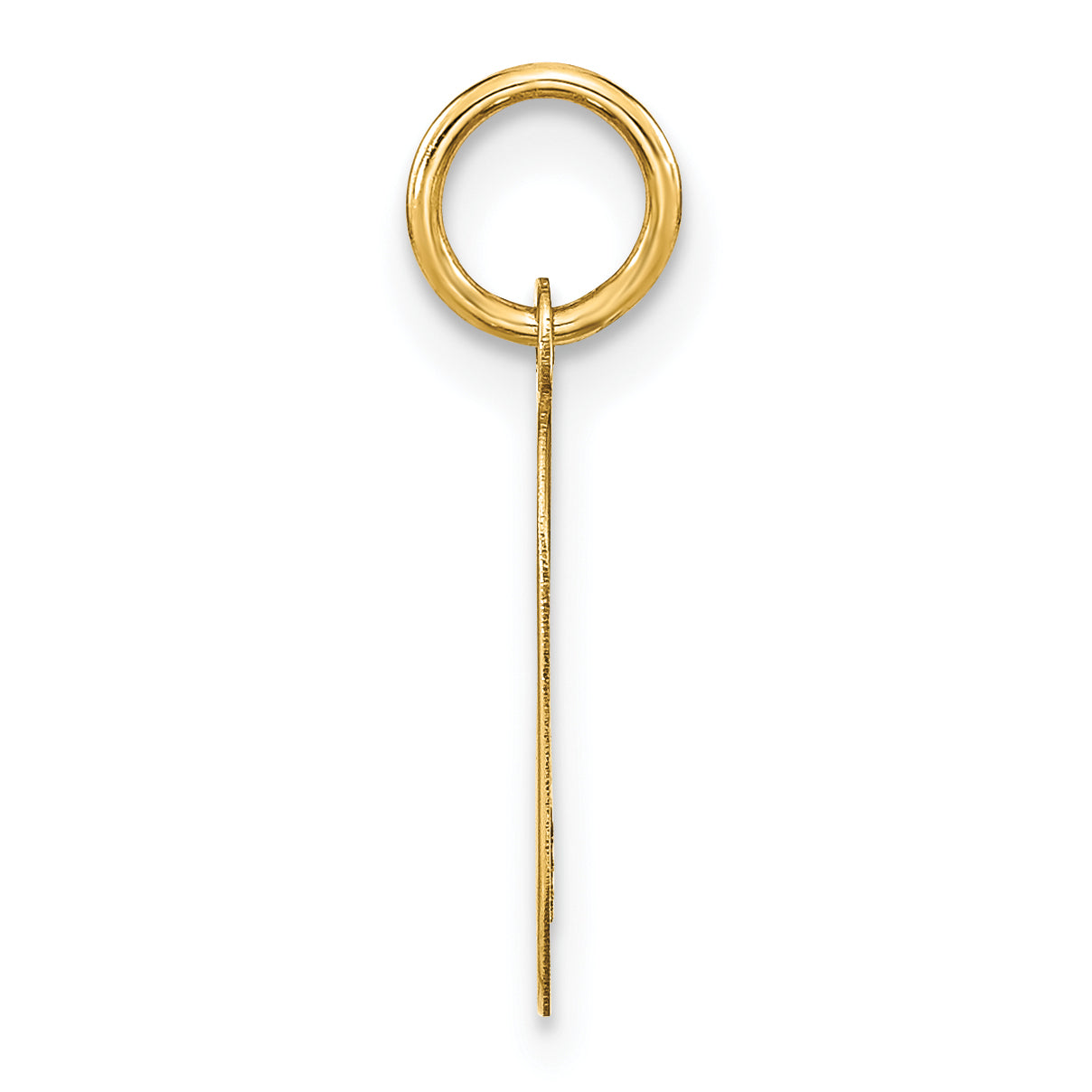 14K Gelbgold 14ky Buchstabe O Initiale Anhänger