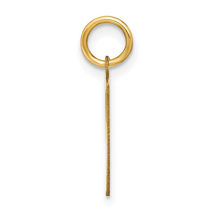 14K Gelbgold 14ky Buchstabe P Initiale Anhänger