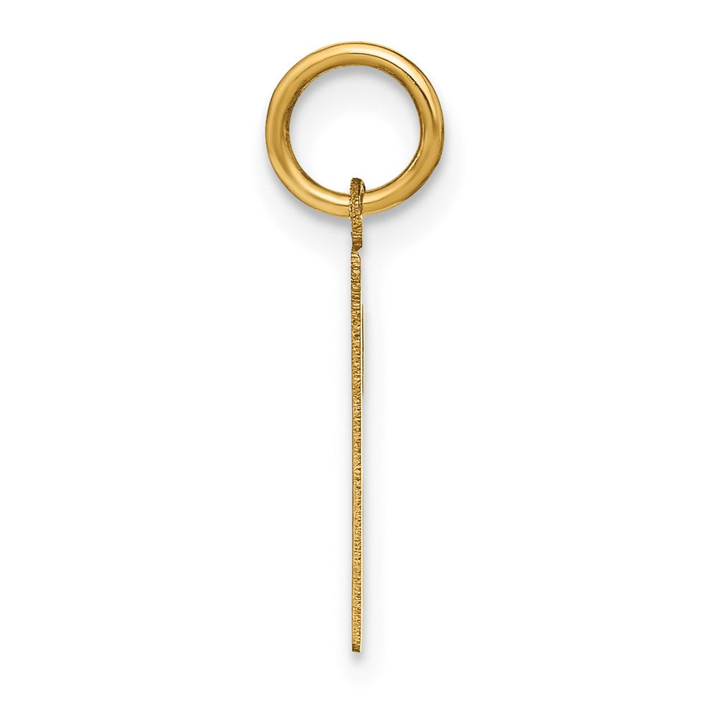 14K Gelbgold 14ky Buchstabe R Initiale Anhänger