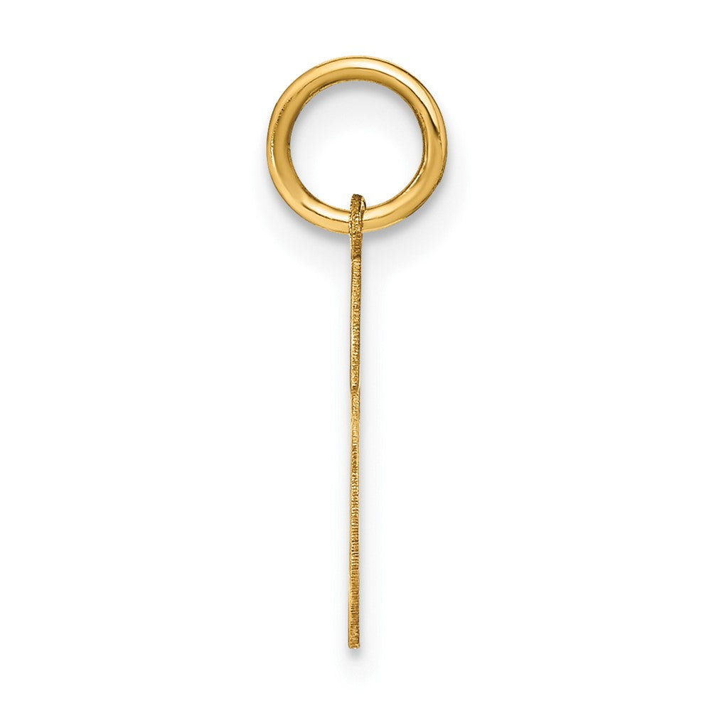 14K Gelbgold 14ky Buchstabe S Initiale Anhänger