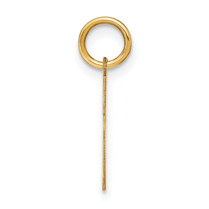 14K Gelbgold 14ky Buchstabe S Initiale Anhänger