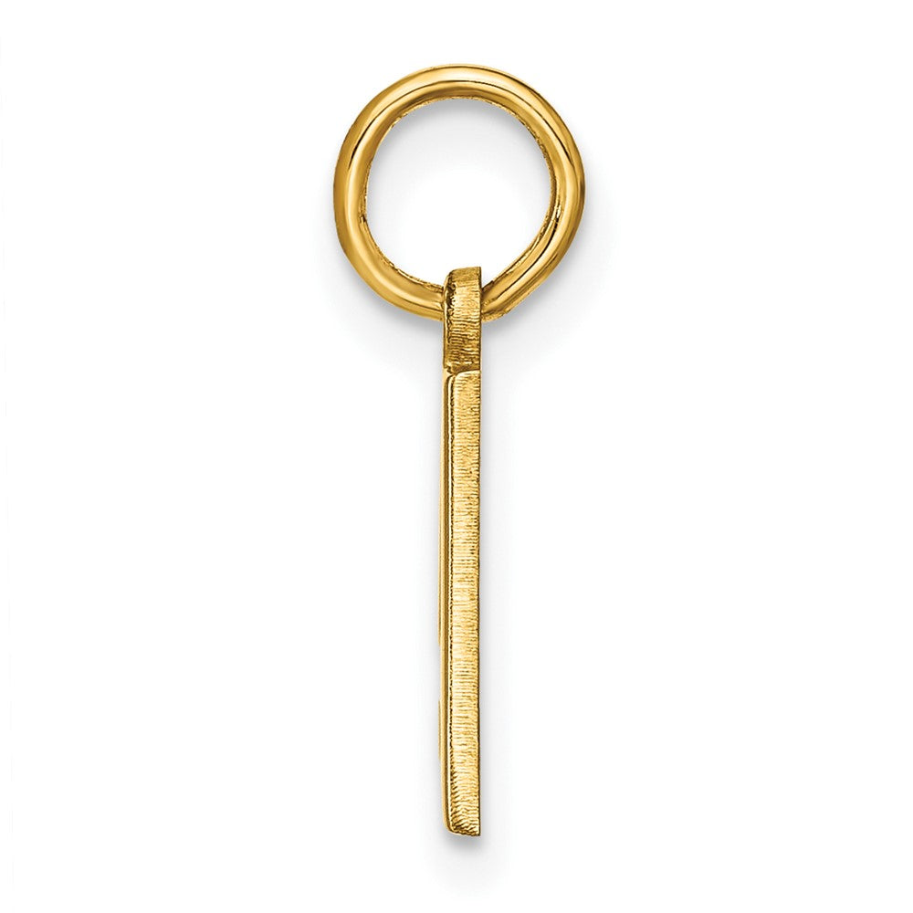 14K Gelbgold 14ky Buchstabe A Initiale Anhänger