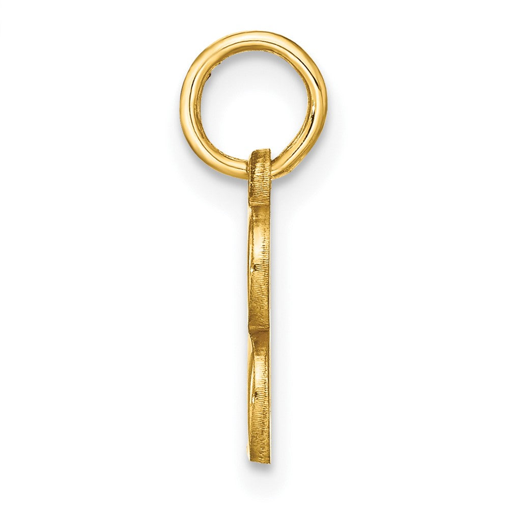 14K Gelbgold 14ky Buchstabe B Initiale Anhänger