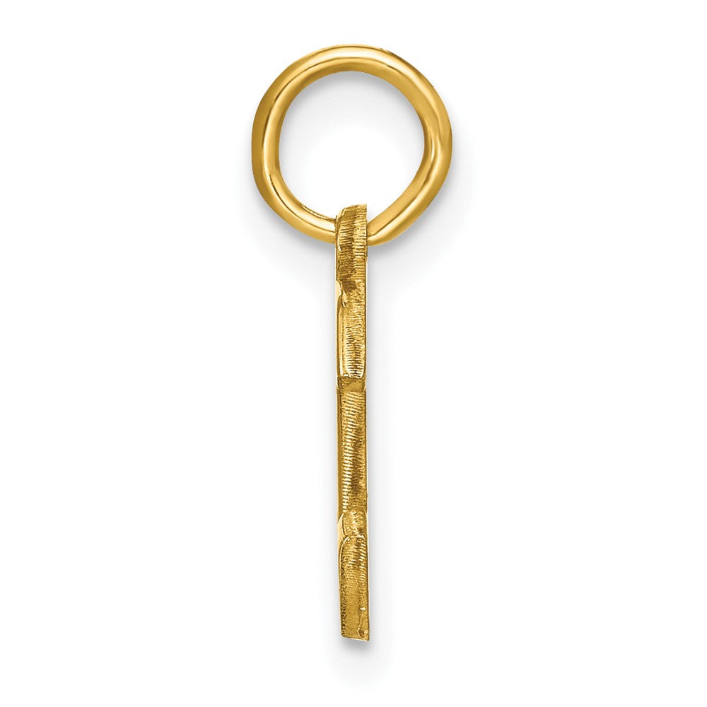 14K Gelbgold 14ky Buchstabe C Initiale Anhänger