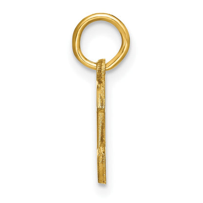 14K Gelbgold 14ky Buchstabe C Initiale Anhänger