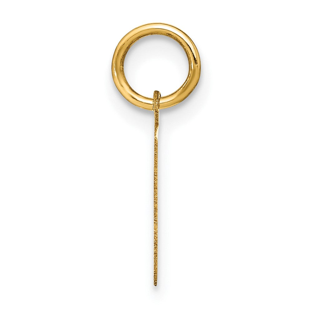 14K Gelbgold 14ky Buchstabe E Initiale Anhänger