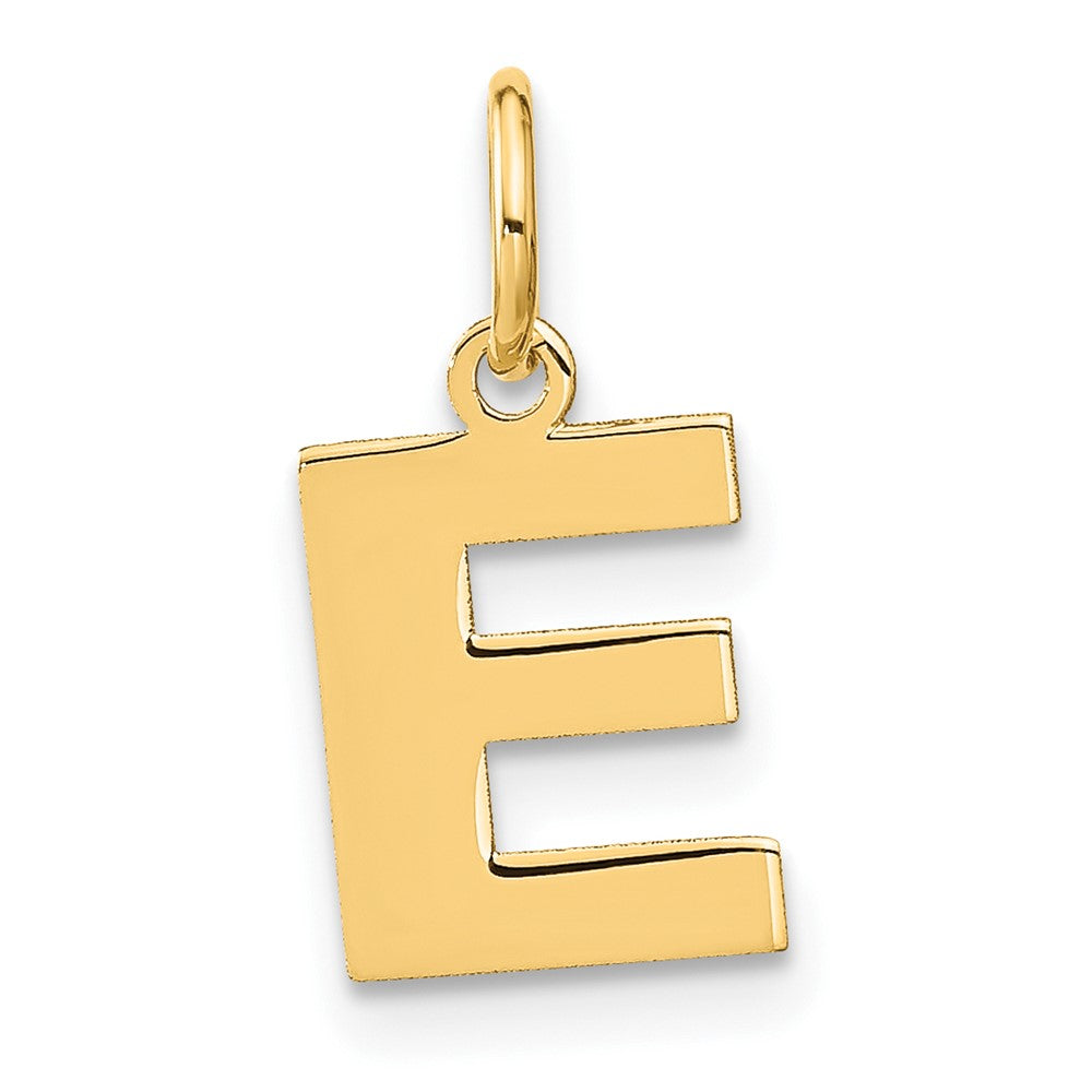 14K Gelbgold 14ky Buchstabe E Initiale Anhänger