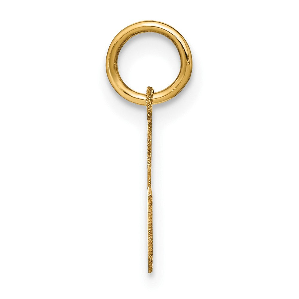 14K Gelbgold 14ky Buchstabe G Initiale Anhänger