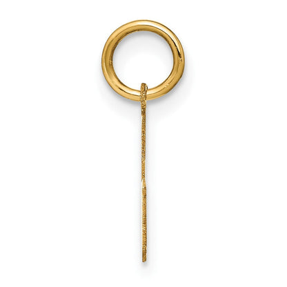 14K Gelbgold 14ky Buchstabe G Initiale Anhänger