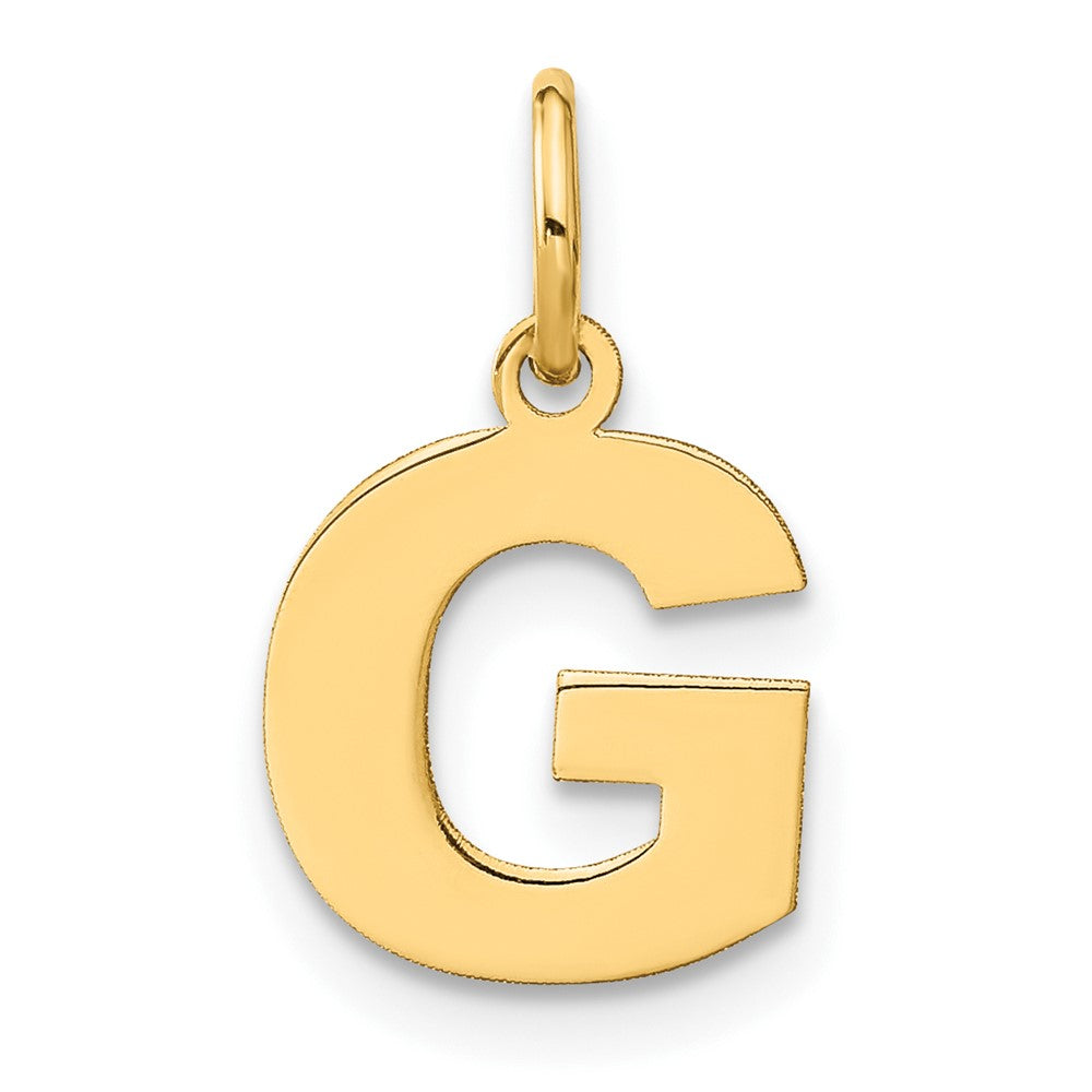 14K Gelbgold 14ky Buchstabe G Initiale Anhänger