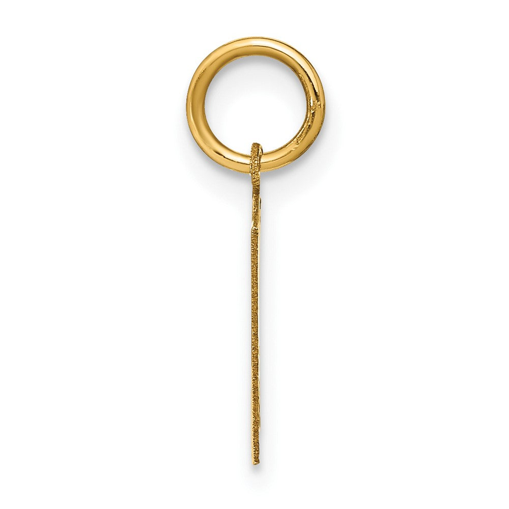 14K Gelbgold 14ky Buchstabe H Initiale Anhänger