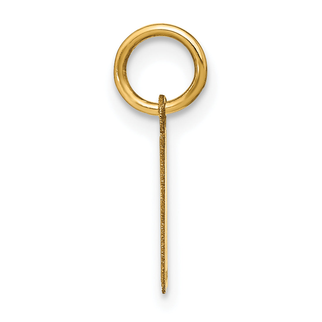 14K Gelbgold 14ky Buchstabe I Initiale Anhänger