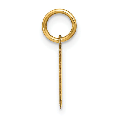 14K Gelbgold 14ky Buchstabe I Initiale Anhänger