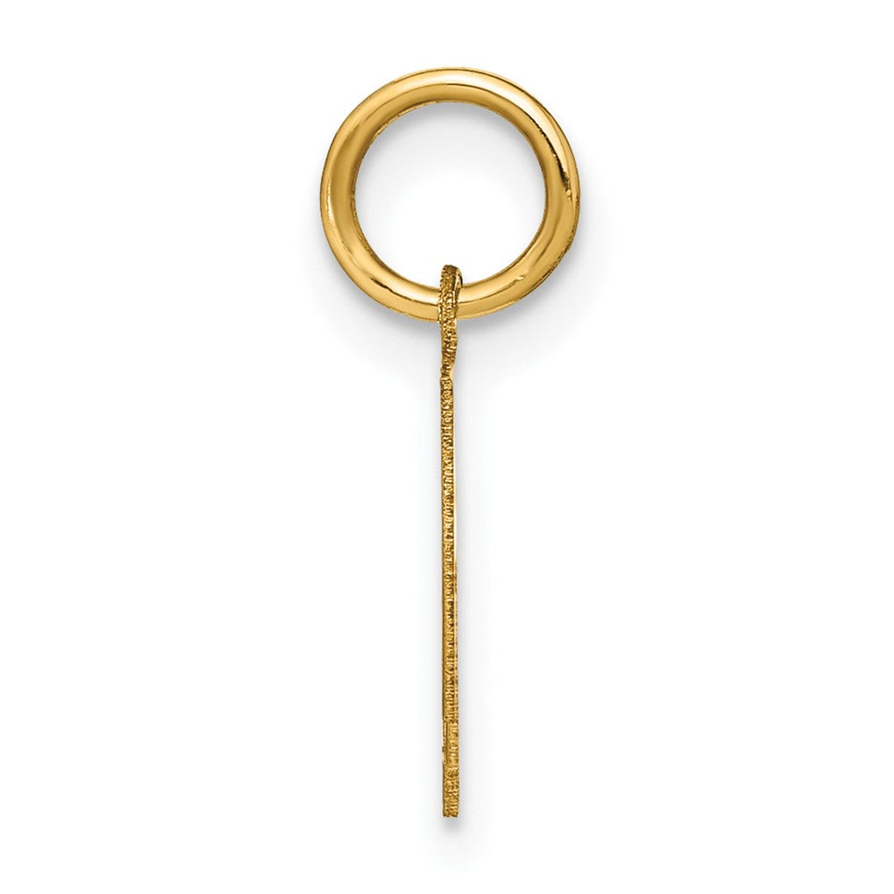 14K Gelbgold 14ky Buchstabe L Initiale Anhänger