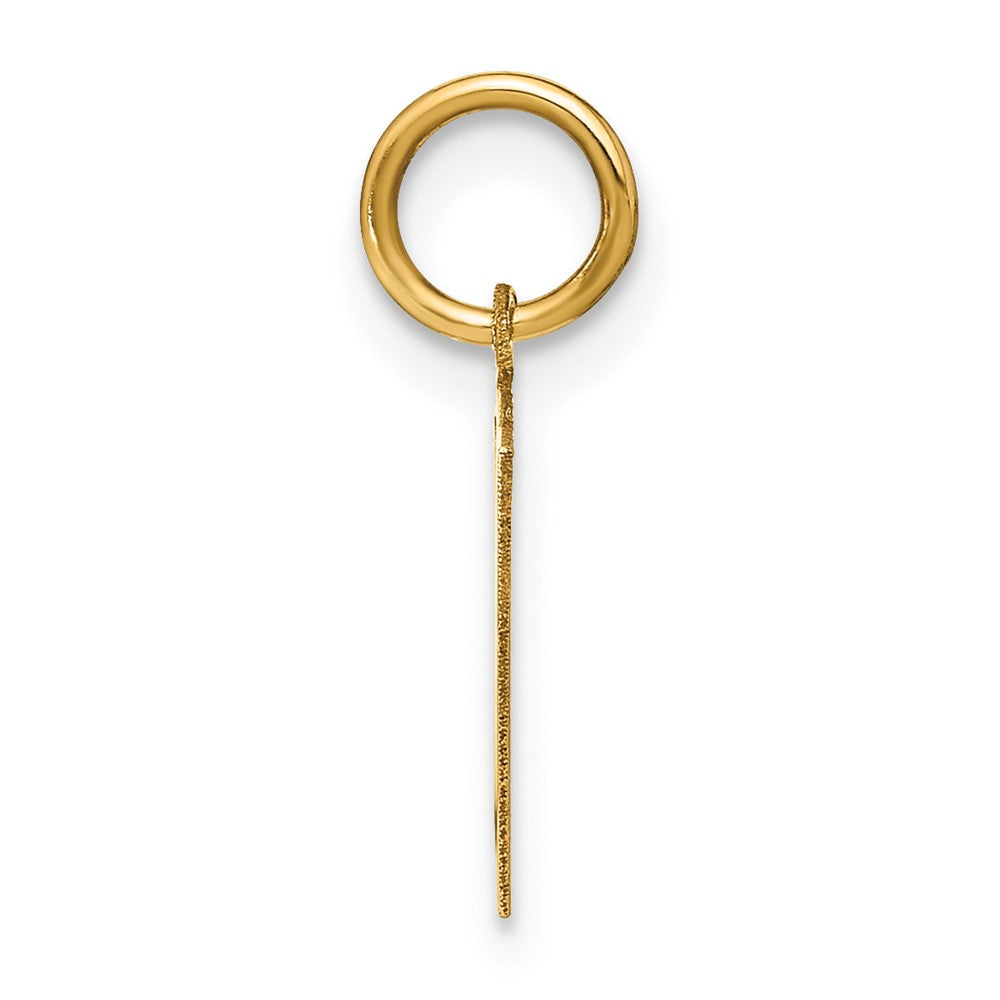 14K Gelbgold 14ky Buchstabe N Initiale Anhänger