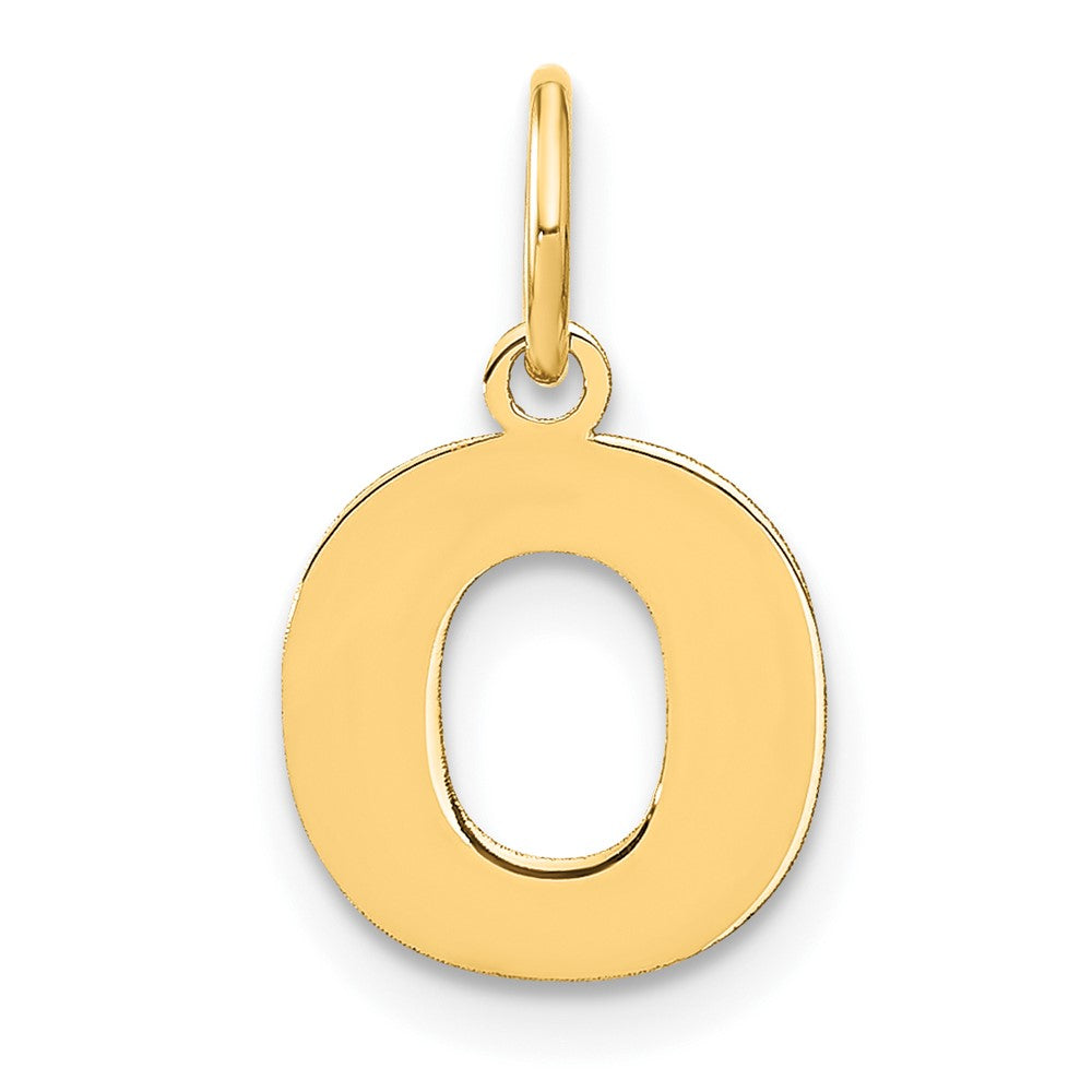 14K Gelbgold 14ky Buchstabe O Initiale Anhänger