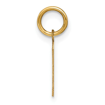 14K Gelbgold 14ky Buchstabe P Initiale Anhänger