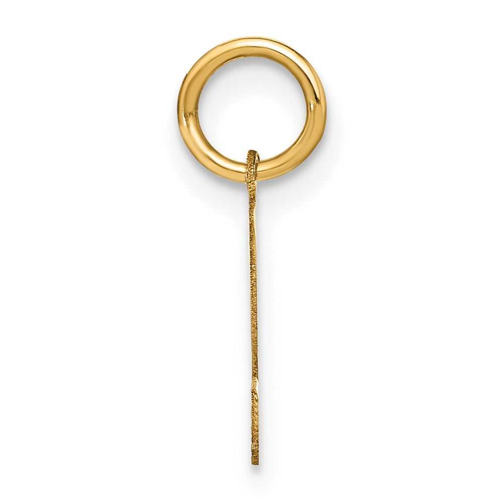 14K Gelbgold 14ky Buchstabe S Initiale Anhänger