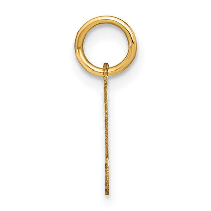 14K Gelbgold 14ky Buchstabe S Initiale Anhänger