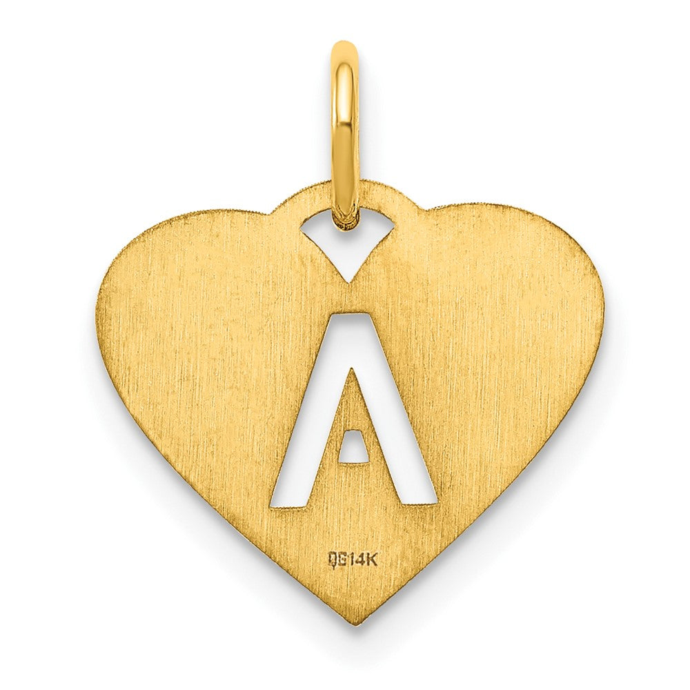 14K Gelbgold 14ky Initiale Buchstabe A Initiale Charm