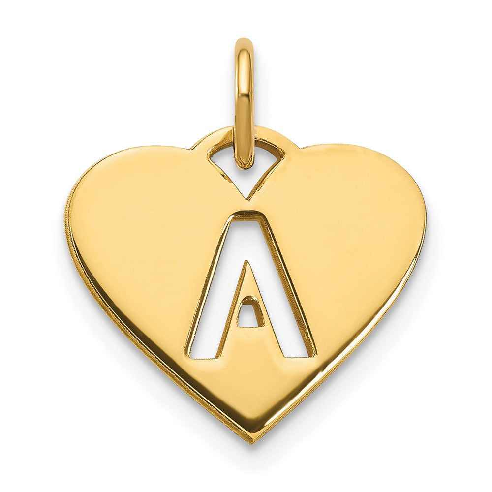 14K Gelbgold 14ky Initiale Buchstabe A Initiale Charm
