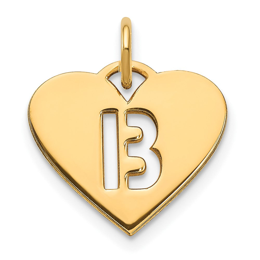 14K Gelbgold 14ky Initiale Buchstabe B Initiale Charm