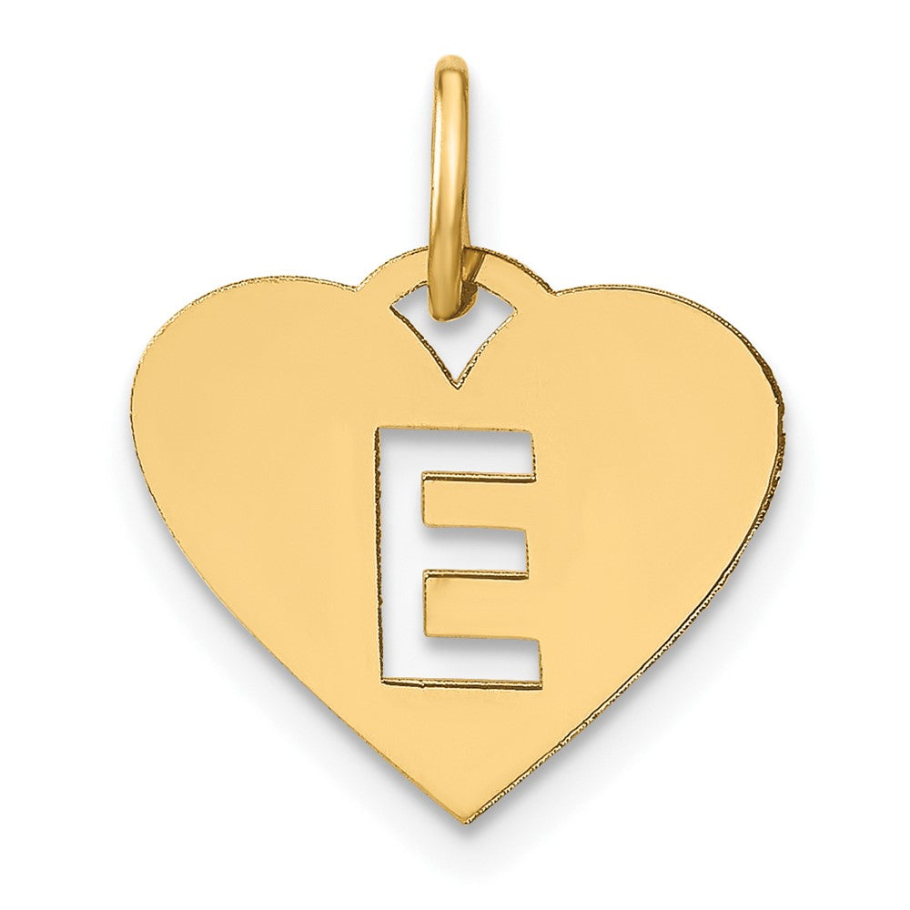 14K Gelbgold 14ky Initiale Buchstabe E Initiale Charm
