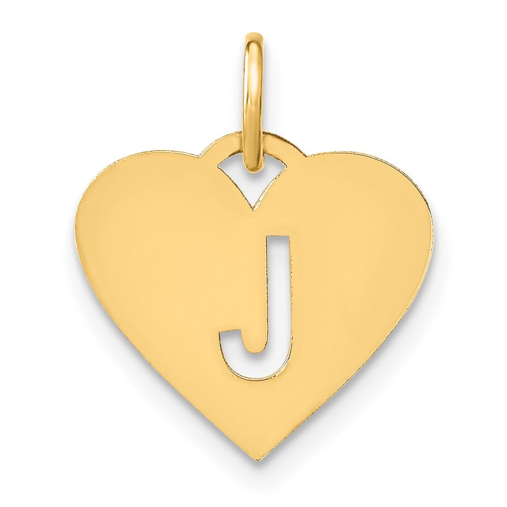 14K Gelbgold 14ky Initiale Buchstabe J Initiale Charm