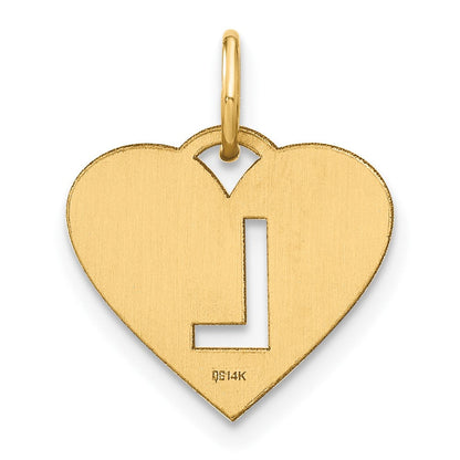 14K Gelbgold 14ky Initiale Buchstabe L Initiale Charm
